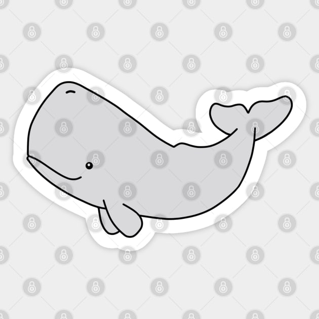 Cartoon Sperm Whale Sticker by Marina Rehder